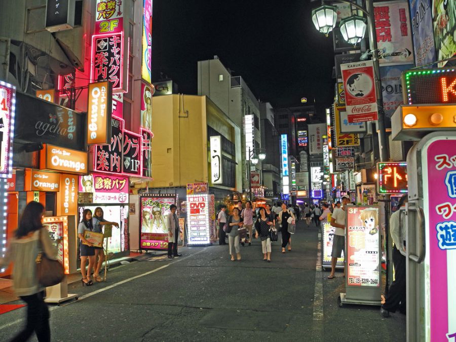 Tokio, dzielnica rozrywki Shinjuku (fot. Tadeusz Andruchow)