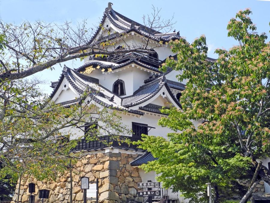 Zamek Hikone nad jeziorem Biwa (fot. Tadeusz Andruchow)