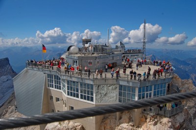 Na szczycie Zugspitze 2962 m n.p.m. (fot. Elżbieta Paciora)