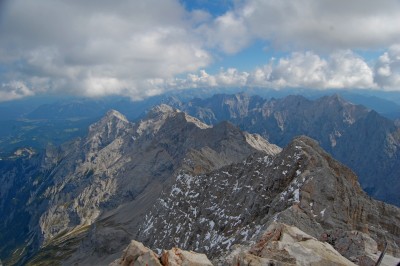 Widok z Zugspitze (fot. Elżbieta Paciora)