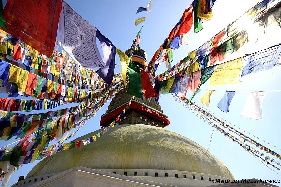 Buddyjska stupa Bodnathh