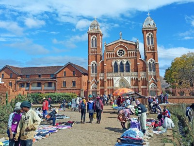 Centrum miasteczka Betafo, niedaleko miasta Antsirabe