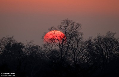 Wschód słońca nad Parkiem Narodowym Corbett